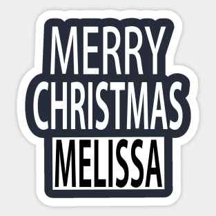 Merry Christmas Melissa Sticker